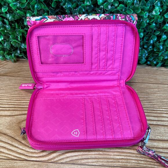 Vera Bradley RFID Wallet in "Sunburst Floral" Pattern Womens Gift - Picture 6 of 9